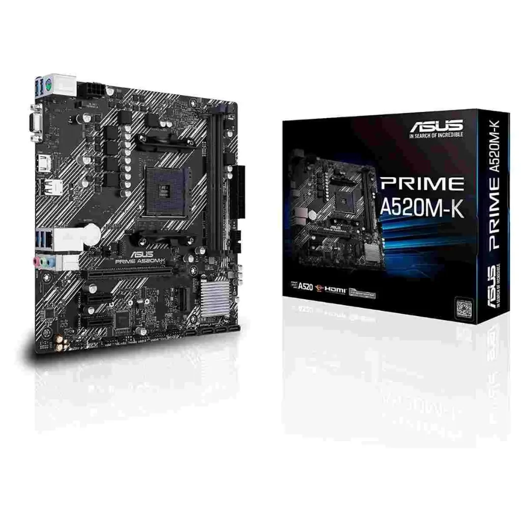Asus PRIME A520M-K Tarjeta madre, AMD AM4 2xDDR4 MicroATX