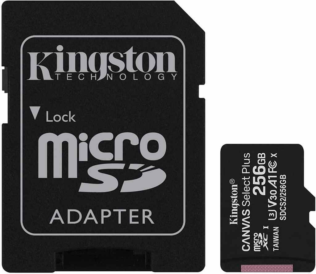 Kingston Canvas Select memoria micro sd 256gb
