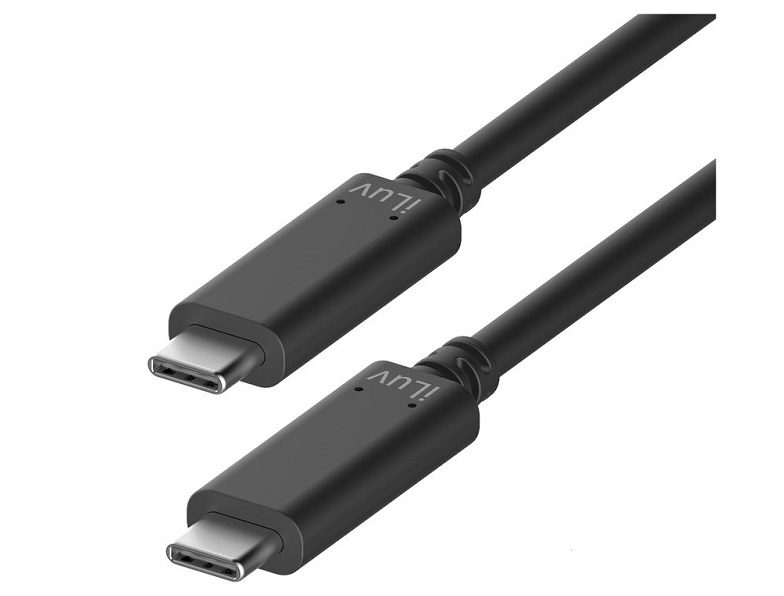 Iluv cable usb c a usb c 3.3ft 1m negro