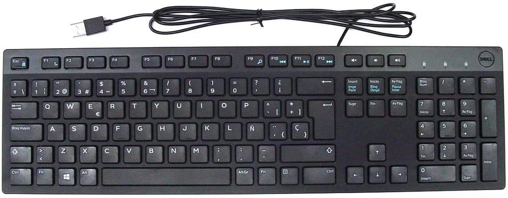 Dell KB216 teclado usb, negro