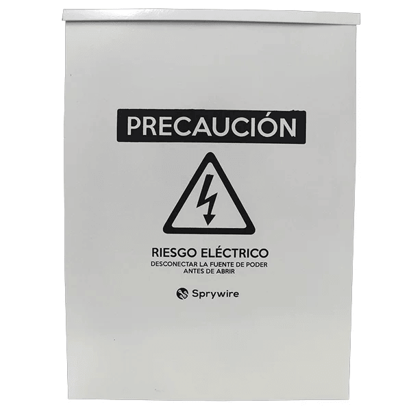 Caja para seguridad en exteriores de 480x350x150mm, con cerradura y  ventilación