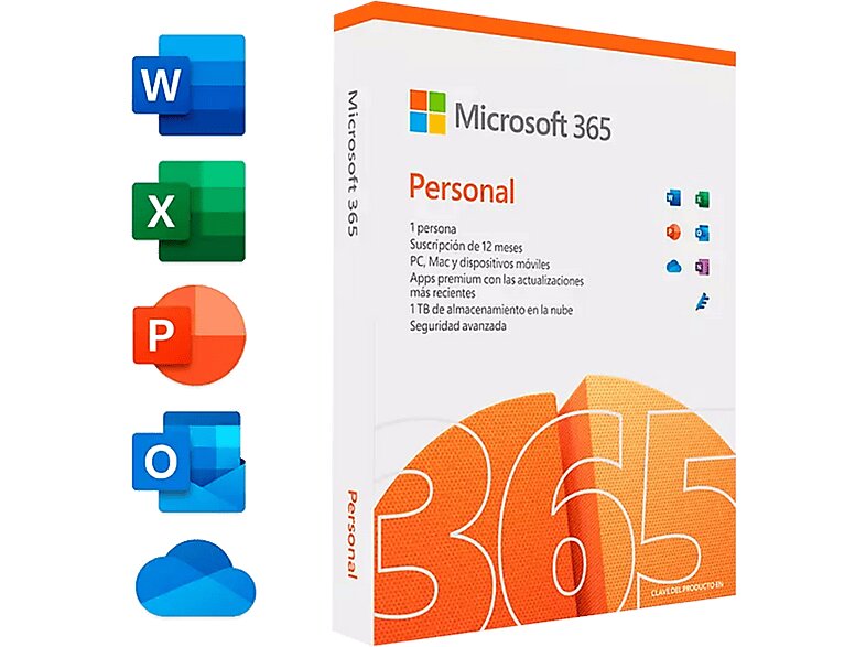 Microsoft 365 Personal Office, 1año 1persona