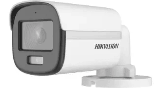 Hikvision colorvu camara analoga, bala, 5mp 20m, metal, microfono IP67