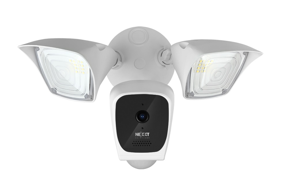 Nexxt Solutions Camara inteligente Wi-Fi con proyectores y detector de movimiento integrados 1080p
