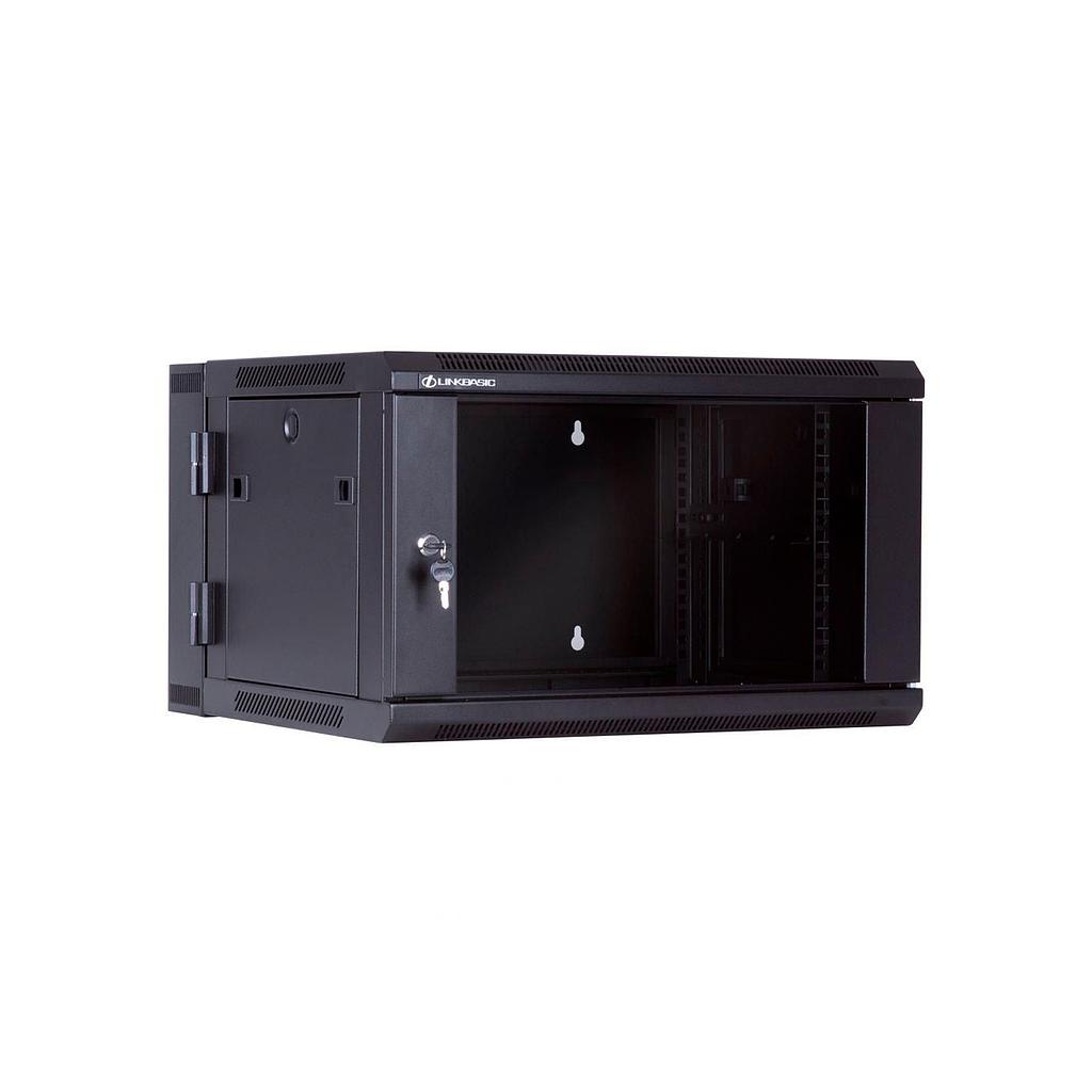 Linkbasic Gabinete 06 RMS 550mm profundidad, abatible, color negro