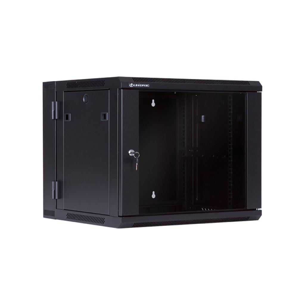 Linkbasic Gabinete 09 RMS 550mm profundidad, abatible, color negro