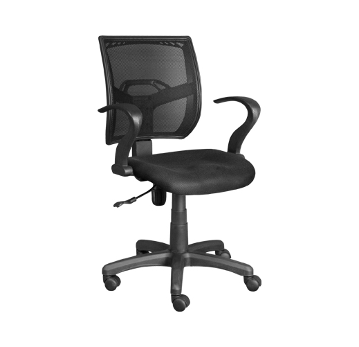 Xtech silla secretarial Stuttgart, respaldo contorneado con tejido de malla