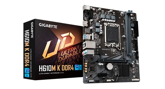 Gigabyte - H610M K DDR4, tarjeta madre, Micro ATX, LGA1700, hdmi