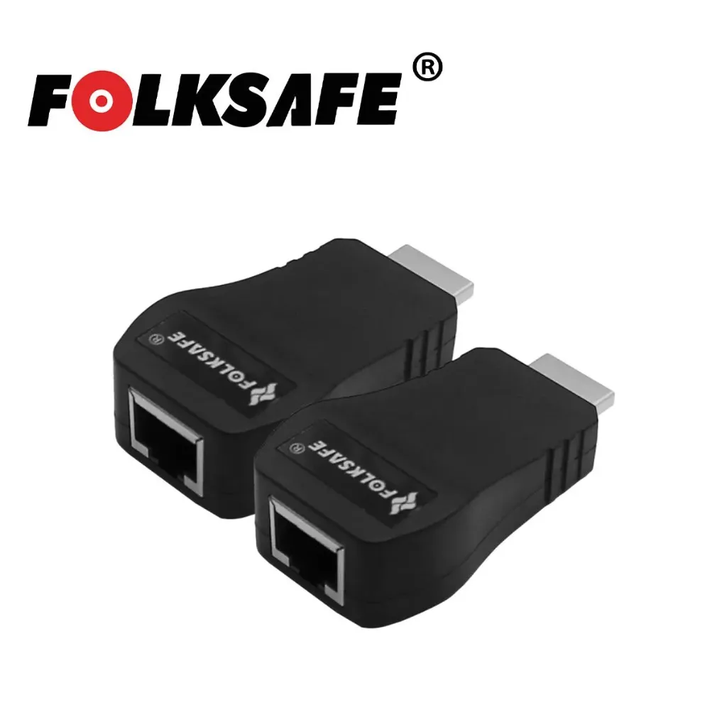 [FS-HDP2000] Folksafe Extensor Pasivo de video, CCTV o HDMI, transmisor y receptor, 50mts