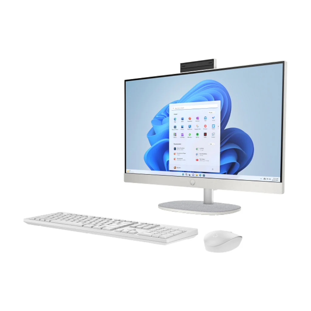 HP AIO  24-cr0250la, All In One 23.8", Ryzen 5 7520u, 8GB, 512GB, color blanco