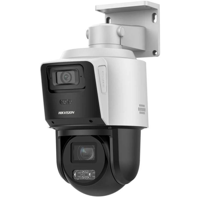 [DS-2SE3C404MWG-E/14] Hikvision camara, TandemVu 4MP+4MP, IP, PTZ, Dual light, Acusense, 40m, micrófono, Ranura microSD, IP66, DARKFIGHTER