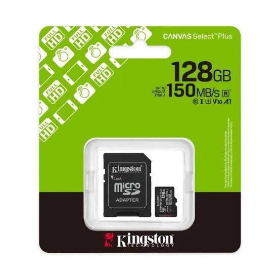 [SDCS3/128GB] Kingston canvas select memoria micro sd, 128gb