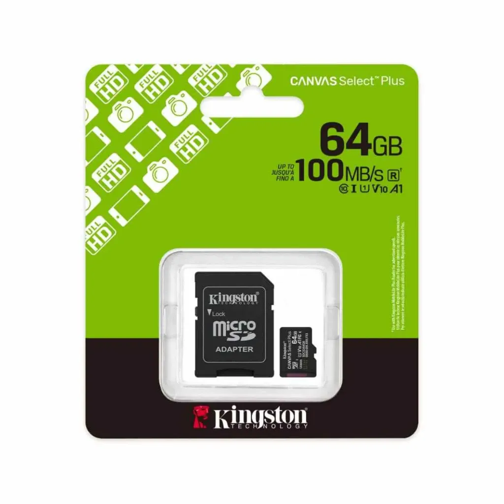 [SDCS3/64GB] Kingston canvas select memoria micro sd 64gb, v10