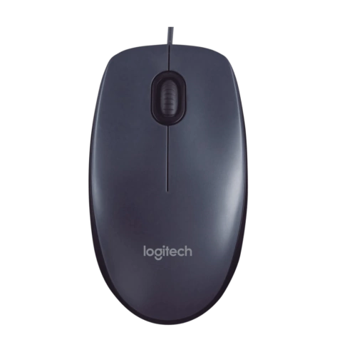 Logitech m90 mouse con cable, color negro