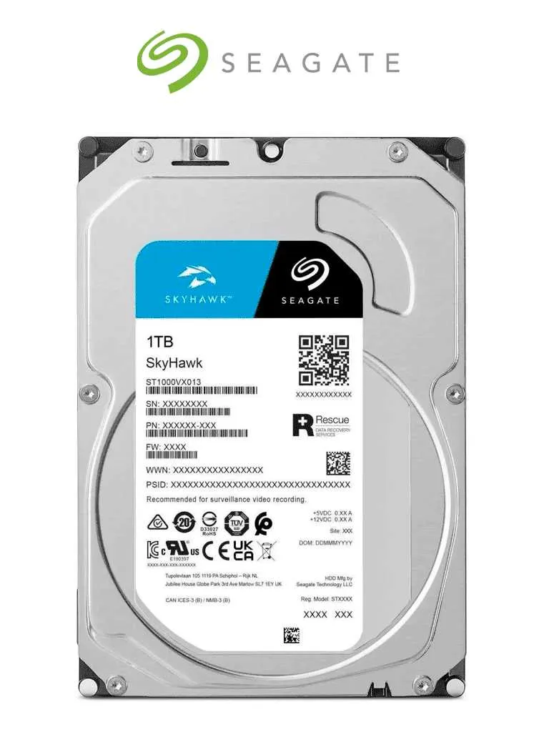 Seagate skyhawk disco interno 1tb 3.5"
