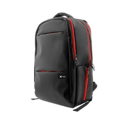 Xtech Insurgent Gaming, mochila 17" color negro con franjas rojas
