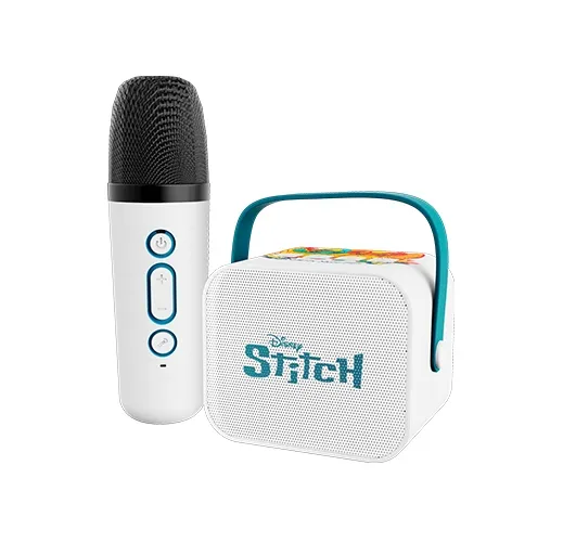 [XTS-D622ST] Xtech Mini Bocina Karaoke Inalámbrica Edición Especial Stitch, MicroSD, Micrófono