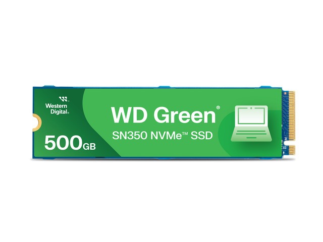 [WDS500G2G0C] WD Green SSD interno, 500GB, SN350 NVMe,  Gen3 PCIe, M.2 2280, hasta 2.400 MB/s