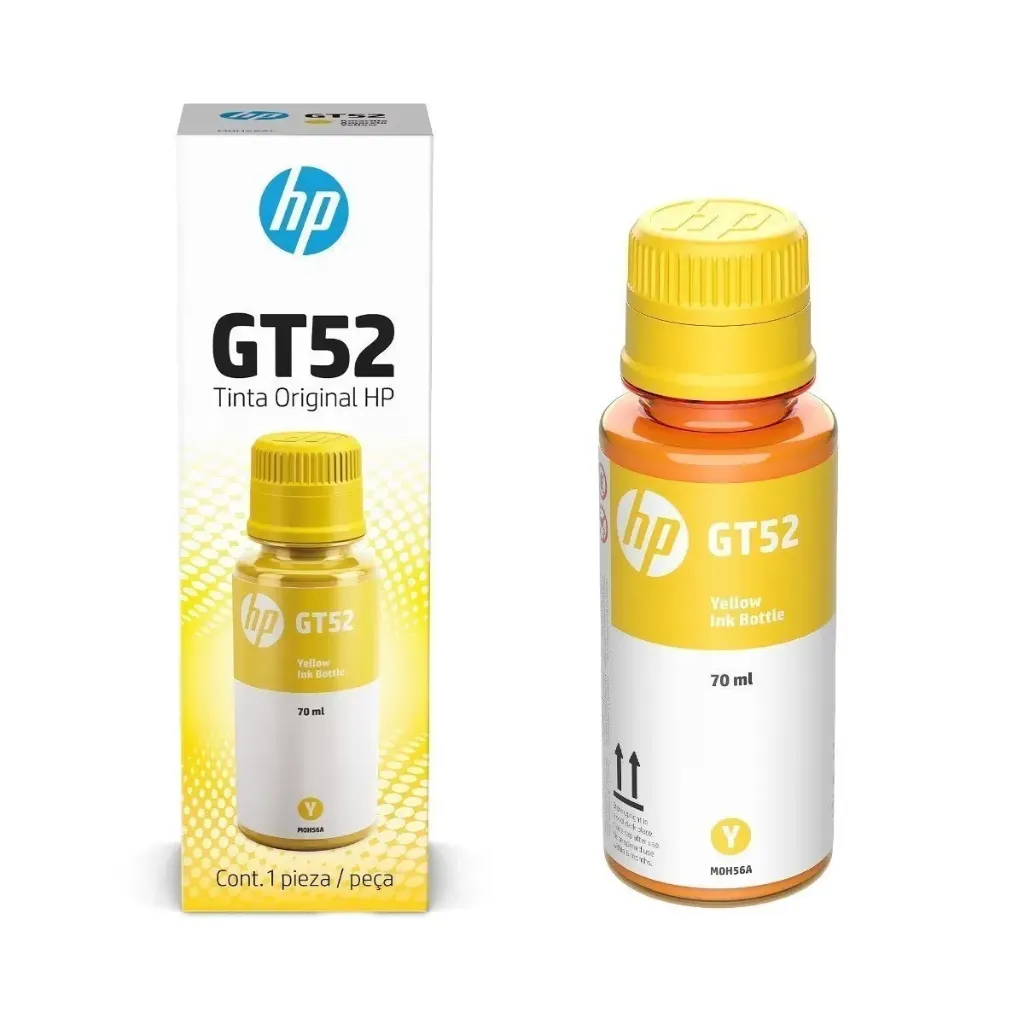 [M0H56AL] HP botella de tinta  GT52 amarillo original para impresoras Ink Tank y Smart Tank