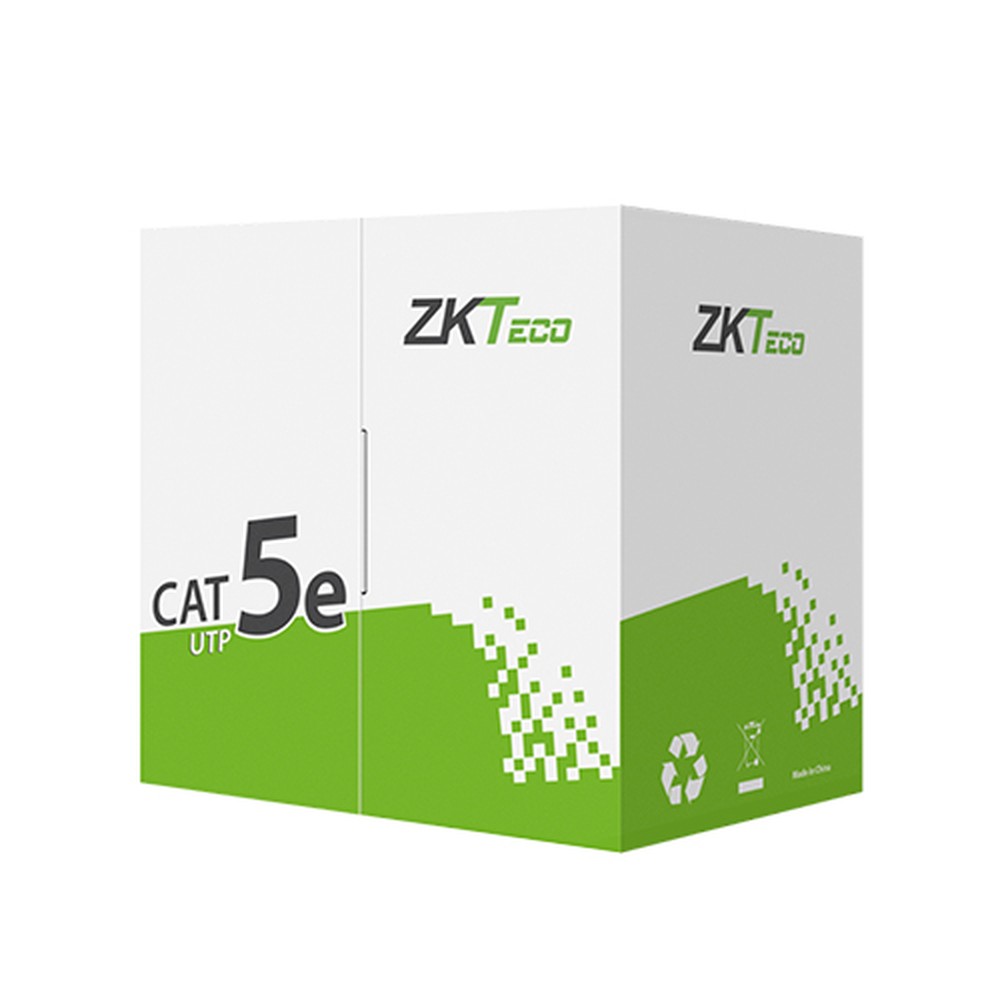 [XL500-C-B-2E] zkteco cable utp categoría 5e para exterior color negro, cable awg18 para corriente eléctrica