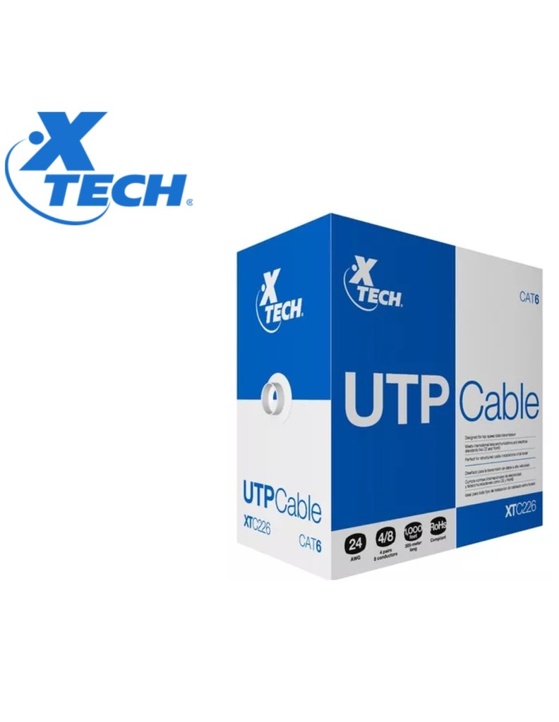 xtech cable utp categoría 6 exterior