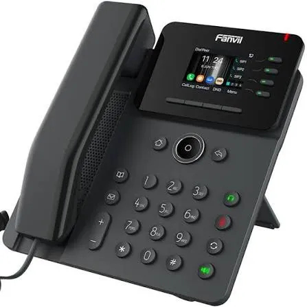 [V61G] Fanvil teléfono IP, pantalla 2.4" color, 4 líneas SIP, PoE