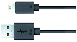 [iCB263BLK] Iluv cable usb a lightning negro 1m