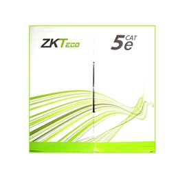 [XL500-C-B-2E] ZKteco cable utp categoría 5e para exterior color negro, cable AWG18 para corriente eléctrica, caja 305 metros
