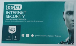 [EIS-SP1-1P] Eset Internet Security Antivirus, 1pc 1año, version tarjeta