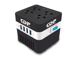 [RU-AVR604] Cdp regulador de voltaje 600va 4 salidas +usb