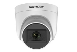 [DS-2CE76H0T-ITPFS] Hikvision camara analoga domo, 5mp 20m, plastico, microfono