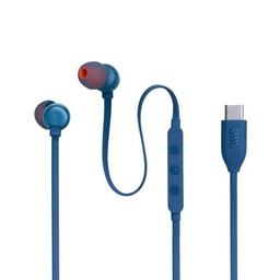 [JBLT310CBLUAM] JBL T310C audífono con conector USB-C, color azul