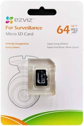 [CS-CMT-CARDT64G-D] Ezviz MicroSD especial para cctv 64Gb