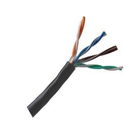 [XL600-C-B-1M] ZKteco cable utp categoría 6 para exterior, color negro, 1 metro