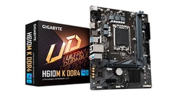 [H610M-K] Gigabyte - H610M K DDR4, tarjeta madre, Micro ATX, LGA1700, hdmi